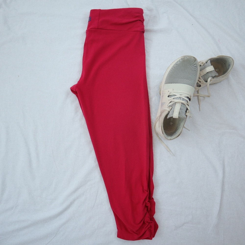Zobha 3/4 Rouched Workout Pant, Size 6